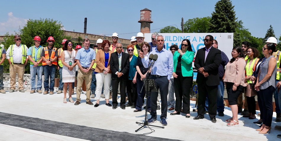 Mayor Emanuel Celebrates the Completion of the Albany Park Stormwater